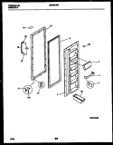 REFRIGERATOR DOOR PARTS Diagram and Parts List for MRS22HRAD0  Frigidaire Refrigerator