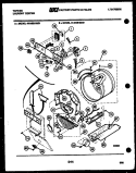 CONSOLE, CONTROL AND DRUM Diagram and Parts List for 44-2408-00-01  Tappan Washer