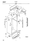 CABINET Diagram and Parts List for FRT18NNHD0  Frigidaire Refrigerator