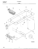 CABINET Diagram and Parts List for FFC15M6CW5  Frigidaire Freezer