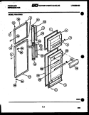 DOOR PARTS Diagram and Parts List for FPD14TFL0  Frigidaire Refrigerator