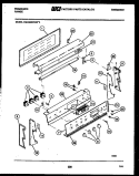 BACKGUARD Diagram and Parts List for REGS39WNW4  Frigidaire Range