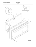 DOOR Diagram and Parts List for WFC20M4BW2  Westinghouse Freezer