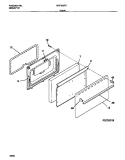 DOOR Diagram and Parts List for MEF303PCWB  Tappan Range