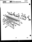 CONSOLE AND CONTROL PARTS Diagram and Parts List for DW5500FL1  Frigidaire Dishwasher