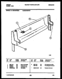 BACKGUARD Diagram and Parts List for CGC1M1WXE  Gibson Range