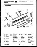 CONTROL PANEL Diagram and Parts List for 36-6262-00-09  Tappan Range