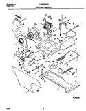 DRY MTR, BELT Diagram and Parts List for FLXG8960EW0  Frigidaire Washer Dryer Combo
