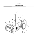 AIR HANDLING PARTS Diagram and Parts List for FAH096J2T1  Frigidaire Air Conditioner
