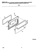 DOOR Diagram and Parts List for MEF305PBDK  Frigidaire Range