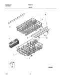 RACKS Diagram and Parts List for FDR252RBS1  Frigidaire Dishwasher