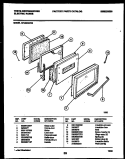 Part Location Diagram of 316041901 Frigidaire LINER-OVEN DOOR