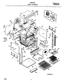 BODY Diagram and Parts List for FEB786CEBH  Frigidaire Wall Oven