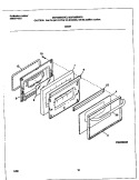 DOOR Diagram and Parts List for MGF334BGBA  Frigidaire Range
