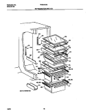 REFRIGERATOR SHELVES Diagram and Parts List for FRS24AGGW8  Frigidaire Refrigerator