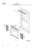 WINDOW MOUNTING PARTS Diagram and Parts List for FAA063M7A1  Frigidaire Air Conditioner