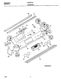 BACKGUARD Diagram and Parts List for FES387CHSC  Frigidaire Range