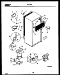 SYSTEM AND AUTOMATIC DEFROST PARTS Diagram and Parts List for MRT21BRBW0  Frigidaire Refrigerator