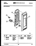 CONTROL PANEL Diagram and Parts List for 56-9338-10-15  Tappan Microwave