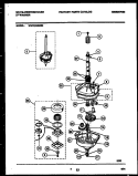 TRANSMISSION PARTS Diagram and Parts List for WWX233RBS0  Frigidaire Washer