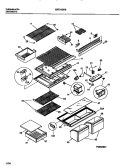 SHELVES, CONTROLS, DIVIDER, MULLION Diagram and Parts List for GRT21GRBD1  Gibson Refrigerator