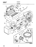 ICE MAKER Diagram and Parts List for FRS20WRHW2  Frigidaire Refrigerator