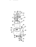 OUTER TUB, INNER SPIN BASKET, SUBTO Diagram and Parts List for WCISFH0  Frigidaire Washer