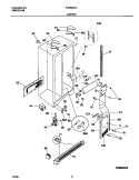 CABINET Diagram and Parts List for FRS22ZGHD1  Frigidaire Refrigerator