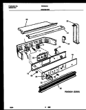 BACKGUARD Diagram and Parts List for FEB500BAB4  Frigidaire Wall Oven