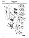 SHELVES Diagram and Parts List for WRS22WRCD0  Frigidaire Refrigerator