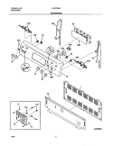 BACKGUARD Diagram and Parts List for GLEF396ASB  Frigidaire Range