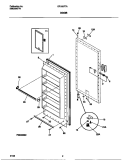 DOOR Diagram and Parts List for GFU20F7AW7  Gibson Freezer