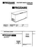 COVER Diagram and Parts List for FFC05M5CW1  Frigidaire Freezer