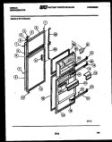 DOOR PARTS Diagram and Parts List for RT17F9WU3B  Gibson Refrigerator