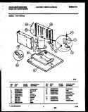 SYSTEM PARTS Diagram and Parts List for WAH119P2A2  Frigidaire Air Conditioner
