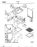 BODY Diagram and Parts List for MGF345CESC  Frigidaire Range