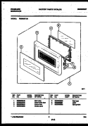 DOOR PARTS Diagram and Parts List for FMS084T1B1  Frigidaire Microwave