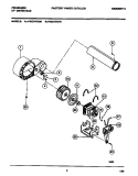 MOTOR, FAN HOUSING, EXHAUST DUCT Diagram and Parts List for F32C747CT0  Frigidaire Dryer
