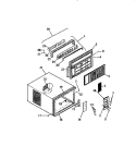 CABINET FRONT (`DD` CABINET MODELS) Diagram and Parts List for A13MUD2  Frigidaire Air Conditioner