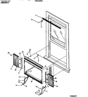 WINDOW MOUNTS Diagram and Parts List for FAS183S2A3  Frigidaire Air Conditioner