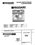 COVER Diagram and Parts List for FED353CCDG  Frigidaire Range