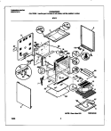 BODY Diagram and Parts List for FEF353CGSC  Frigidaire Range