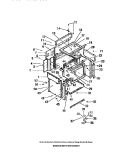 OVEN LINER, SIDE PANELS Diagram and Parts List for R530DL0  Frigidaire Range