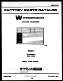 COVER Diagram and Parts List for WAH09EP2T2  Frigidaire Air Conditioner