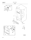 CABINET Diagram and Parts List for ER1412  Frigidaire Freezer