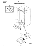 CABINET / CONTROL / SHELVES Diagram and Parts List for FMW1  Frigidaire Freezer