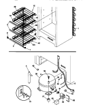 SYSTEM Diagram and Parts List for MFU12M0BW2  Frigidaire Freezer