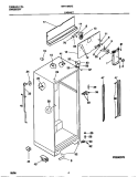 CABINET Diagram and Parts List for MRT18NREW0  Frigidaire Refrigerator