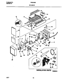 ICE MAKER Diagram and Parts List for FRS24ZGEW2  Frigidaire Refrigerator