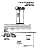 COVER Diagram and Parts List for GRS26ZRHW3  Gibson Refrigerator